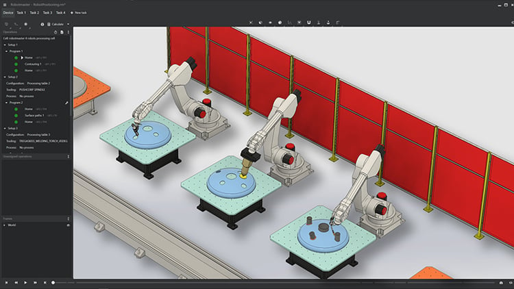 Illustration of sequential robots